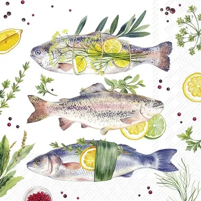 Produktbild von DELICIOUS FISH Lunch-Servietten