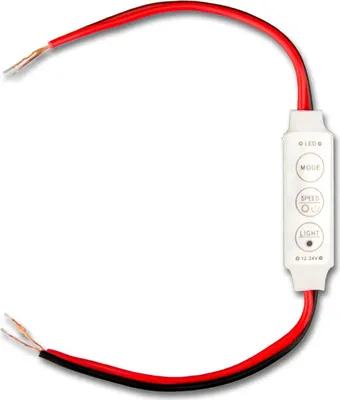 Produktbild von ISOLED 113308 LED Strip Mini Kabel PWM-Dimmer, 1 Kanal, 12-24V DC 3A