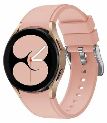 Produktbild von By Qubix passend für Samsung Galaxy watch 7 / Galaxy Watch FE - 40 mm & 44 mm - Silikon Sportarmband - Rosa