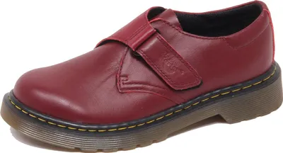 Produktbild von F3780 (ohne Originalverpackung), Sneaker im Stil von DR. MARTENS, Burgunderfarbene Lederschuhe für Kinder