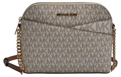 Produktbild von Michael Kors Jet Set Travel MD Dome Crossbody Damen Umhängetasche Vanilla Kunstleder