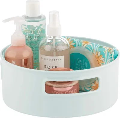 Produktbild von Kosmetiktablett Organizer drehbar runde Ablage Kunststoff mDesign Mintgrün