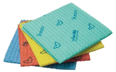 Produktbild von Vileda Breazy Kurzzeittuch, 35 x 36 cm, 25er Pack, blau