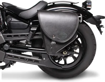 Image de Sacoche de selle moto pour Custom Bikes Indiana 10l noir gauche