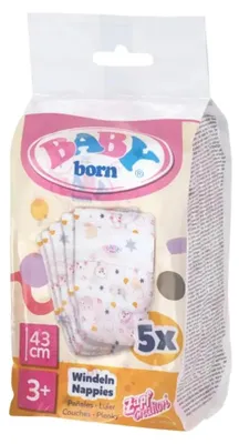 Image de Zapf BABY born Paquet de 5 couches