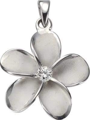 Produktbild von V Anhänger 925/- Sterling Silber 3,5cm weiß 360242149