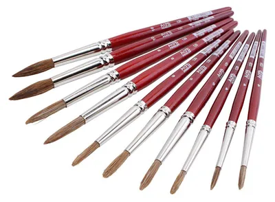 Image de Pinceaux pour aquarelle, 10pcs.