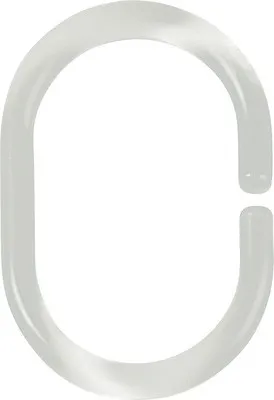 Image de Anneau de rideau de douche spirella Minor transparent 12 pièces