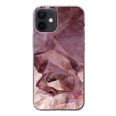 Produktbild von MuchoWow® Handyhülle Schutzhülle Hülle für iPhone 12 Kristalle - Natursteine - Edelsteine und Mineralien Silikon Softcase Handy Hülle - Schutzhülle