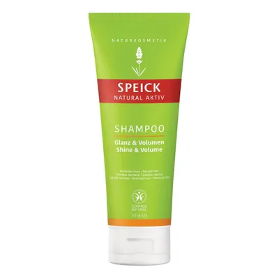 Produktbild von Speick Natural Aktiv Shine & Volume Shampoo, 200 ml, Shampoo, Nicht-professionell, Unisex, normales Haar, Glanz, Volumengebend