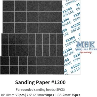 Obrázok produktu pre DSPIAE DSP-MSP-ES12 Brúsny papier pre oblúkovú recipročnú brúsku #1200