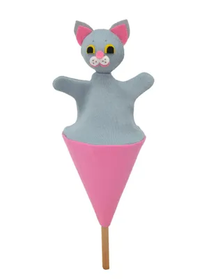 Produktbild von Tütenkasper / Tütenpuppen Katze 20 cm Mehrfarbig, 13601C