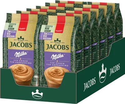 Produktbild von JACOBS Löskaffee TYP CHOCO CAPPUCCINO 12 x 400 g Beutel mit Milka®* Geschmack