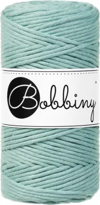 Produktbild von Bobbiny Macrame Cord 3 mm 100 m Duck Egg Blue Schnur