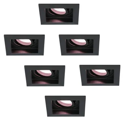 Produktbild von hoftronicsmart LED Einbaustrahler 5.5W GU10 RGBWW schwenkbar schwarz IP20