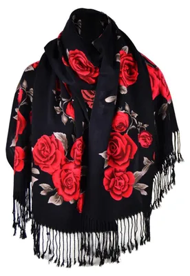 Produktbild von Agrafka 6015-0 Eleganter Schal mit Rosenmuster