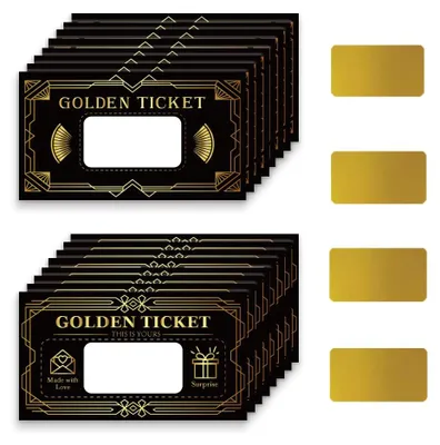 Image de Cartes à gratter - À écrire soi-même - Pour bons d'achat et messages - 120 pièces - Noir
