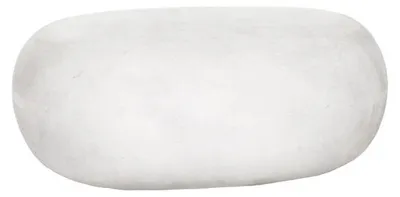 Produktbild von Pomax Pebble Beistelltisch, Weiß, L 68 x B 53 x H 28 cm