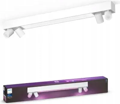 Zdjęcie produktu dla Philips Hue White and color ambiance Centris 4, sufitowy reflektor punktowy, Inteligentne oświetlenie punktowe, Bluetooth/Zigbee, Biały, LED, Metal, GU10