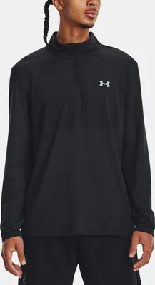 Obrázek produktu pro Tričko UA SEAMLESS STRIDE 1/4 ZIP-BLK