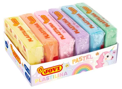 Obrázok produktu pre Jovi Plastilina Detská modelovacia hmota Pastel 6 x 50 g