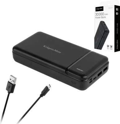 Zdjęcie produktu dla Km0907 Power Bank Kruger&Matz 30000 Mah Li-Pol