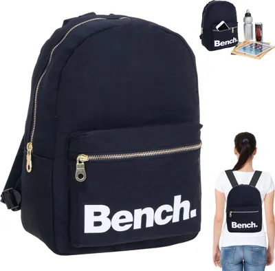 Produktbild von Rucksack Damen Freizeitrucksack Damenrucksack Bench Daypack small klein Handtaschenrucksack Mädchen backpack 64158 0100 Schwarz Uni + Schlüsseletui
