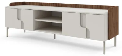 Produktbild von Furniture24 Fernsehschrank Positano Po10 Tv - Lowboard 160 Cm - Nussbaum Alba / Kaschmir
