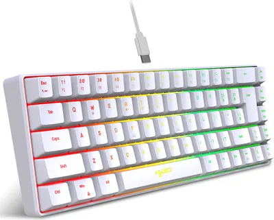 Produktbild von HXSJ V200 Wired K68 RGB Streamer Mini-Gaming-Tastatur, konfliktfreie Membrantastatur mit 19 Tasten, aber mechanisches Gefuehl fuer Spiel/Buero