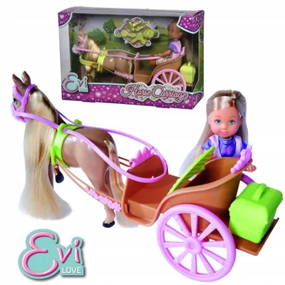 Produktbild von Simba Evi Love Puppe mit Kutsche und Zubehör