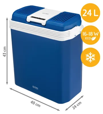 Produktbild von TZS First Austria - Kühlbox 24L elektrisch 12V 230V Anschluss für Auto & Steckdose - Thermoelektrisch - Blau