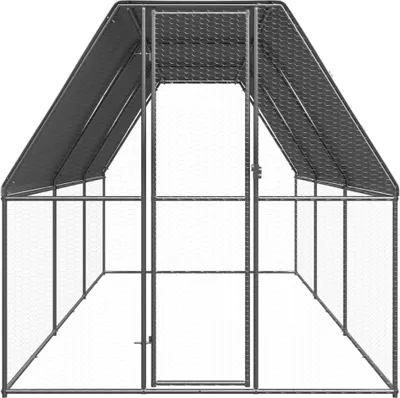 Image de vidaXL Cage à poules d'extérieur 2x6x2 m Acier galvanisé