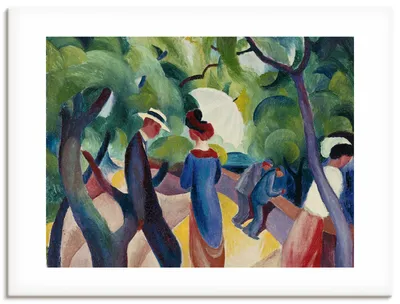 Produktbild von ARTland Leinwandbild Promenade. 1913 Größe: 80x60 cm