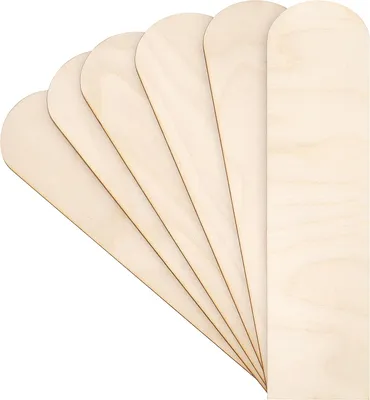 Zdjęcie produktu dla Creative Deco 10 x Zakładka do Książki Drewniana | 20 x 5 cm | Niemalowany Znacznik do Malowania, Dekoracji
