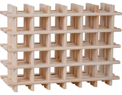 Weinregal für 24 Flaschen, Holz, 75,9x22x54,5 cm