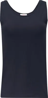 Produktbild von s.Oliver Slim-Fit Tanktop aus Baumwolljersey mit breiten Trägern und klassischem Rundhalsausschnitt Marineblau Größe 44