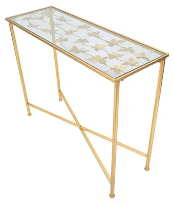 Produktbild von Meknes - Konsole, 100x35x80h cm Gold, ein Regal