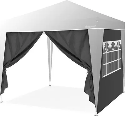 Obrázek produktu pro Antracitový skládací pavilon 3×3 m, skládací, prostorově úsporný, snadno skladovatelný