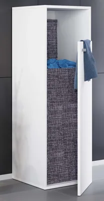 Produktbild von VCM Holz Wäscheschrank | Wäschetruhe | Wäschekorb | Maße ca. H. 110 x B. 40 x T. 39 cm - Dreso XL 1f