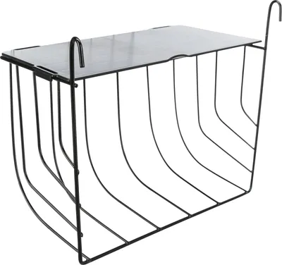Zdjęcie produktu dla Wiszący stojak na siano 25 × 18 × 12 cm czarny