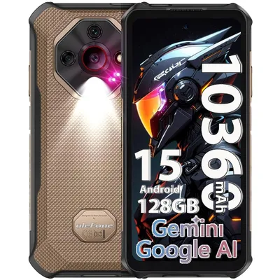 Produktbild von Ulefone Armor X16 Outdoor Handy - 12GB + 128GB - 10360mAh 6.56" 48MP+20MP mit Flashlight, IP68 Outdoor Smartphone Android 15 NFC/OTG/GPS - Orange