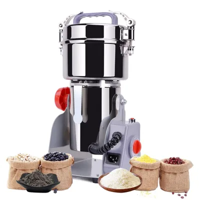 Elektrische Getreidemühle 800 g 2400 W Edelstahl Trockenmühle