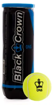 Produktbild von Black Crown One Padelbälle, Tube mit 3 Stück