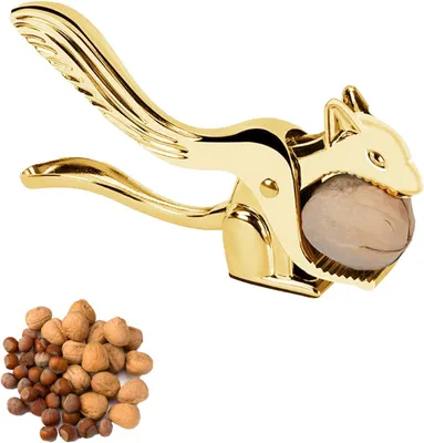Produktbild von Nussknacker Zinklegierung, Eselform, goldfarben, für Küche