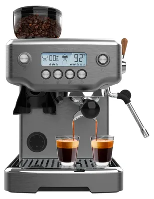 Produktbild von Cecotec Espressomaschine Barista Power Espresso 20 Barista Steel & Grind. 2200W, 20Bar, Kegelmahlwerk, Wassertank 2.1L