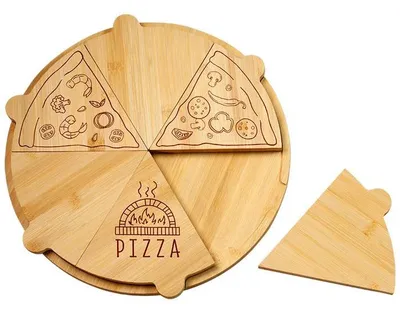 Produktbild von Pizza-Teller, Bambus