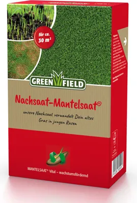 Produktbild von Greenfield Nachsaat-Mantelsaat 0,5 kg - verjüngt den Rasen
