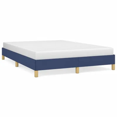 Produktbild von Bettgestell ohne Matratze Blau 140x200 cm Stoff