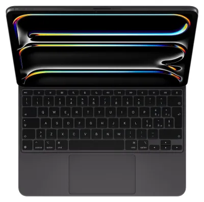Produktbild von Apple Magic Keyboard für 13" iPad Pro (M4) - Italienisch - Schwarz, QWERTY, Italienisch, Trackpad, Scherenschalter, 1 mm, Apple