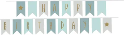 Image de Jabadabado Guirlande Happy Birthday Bleue